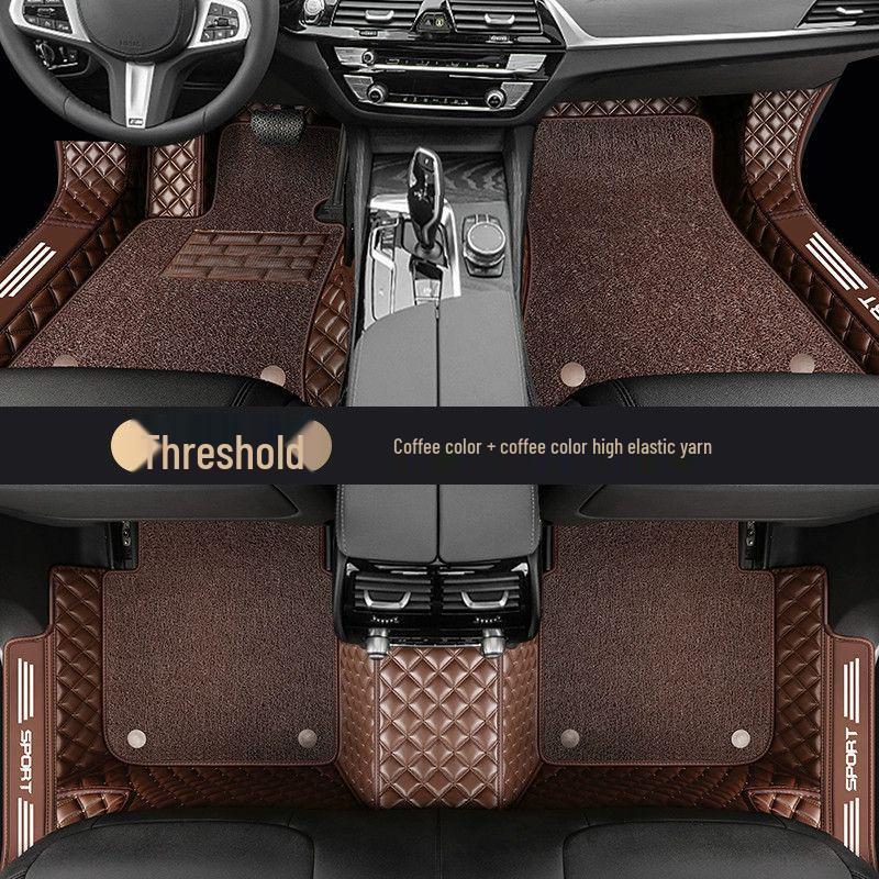 Honda Fit Carpet-Style Floor Mats with Embedded Door Sill Design