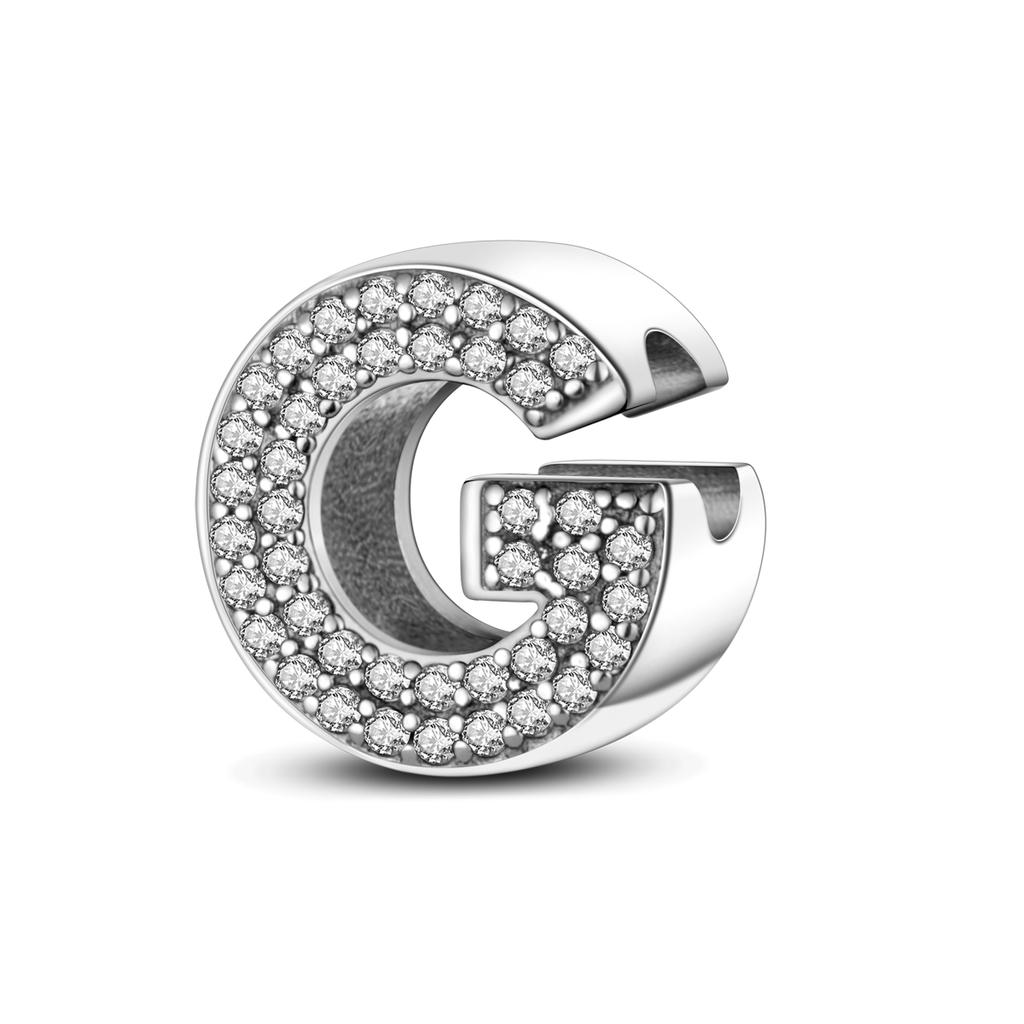 Charms 26 Letters A To Z Alphabet Spell Words Diy Name Copper Beads With Heart Fit Original Bracelet Diy Ladies Girl Jewelry