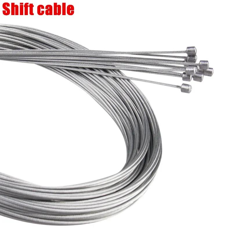 10pcs 2M Bicycle Brake Line Bicycle Speed Line Fixed Gear Lever Brake Cable Set Core Gear Internal Cable MTB Road Bike Shift Cable 10pcs