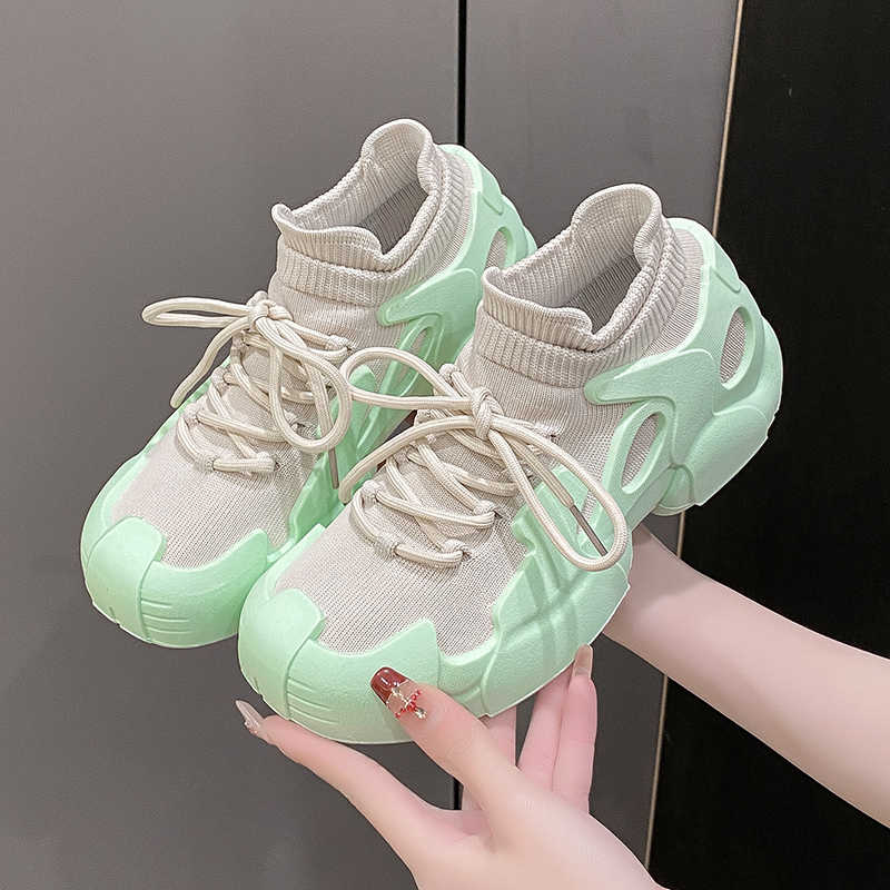 Fashion High Platform Without Heel Shoes For Women Brands Tennis Green Women Sneakers Spring Women's Spring Sports Shouse