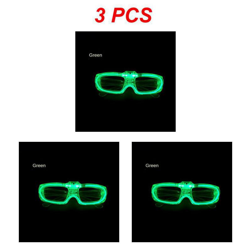 Glow In the Dark LED Eyeglasses Neon Colors Blinds Lampshade Glasses Christmas Birthday Neon Party Mardi Gras Props