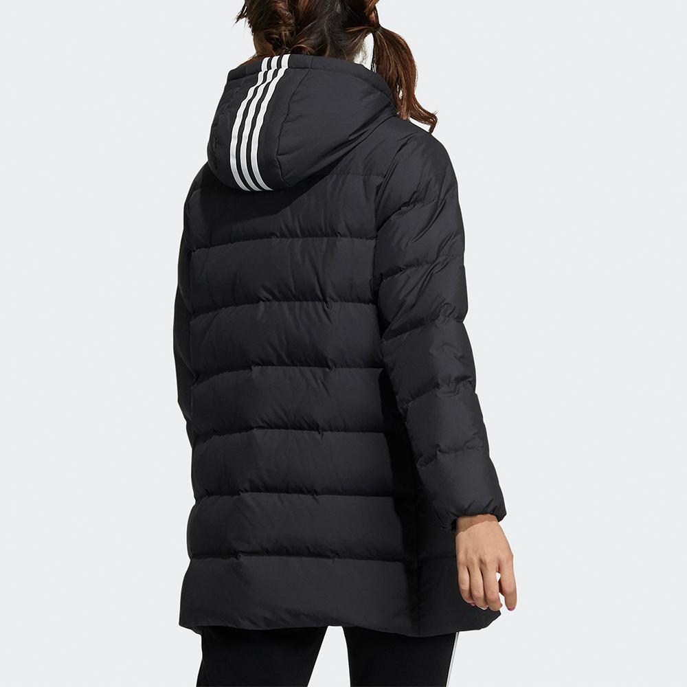 Adidas Neo Down Jacket Casual Sports Hooded Winter Coat Women Jackets Black HF0499