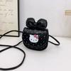 Wholesale children's messenger bag cartoon cat earphone bag cute bow shoulder bag girls mini change bag tide