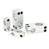 1Pcs Vertical Fixed Diameter Steel Pipe Fixing Bracket Aluminum Alloy Fastening Cross Clip