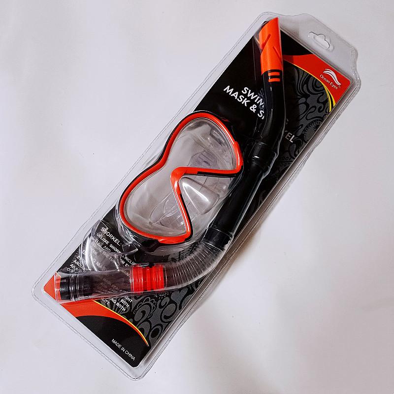 Supply Diving Goggles Kit + Snorkeling Frog Goggles Diving Kit Swimming Equipment Pvc Headband 8018/2ttah1 adult model