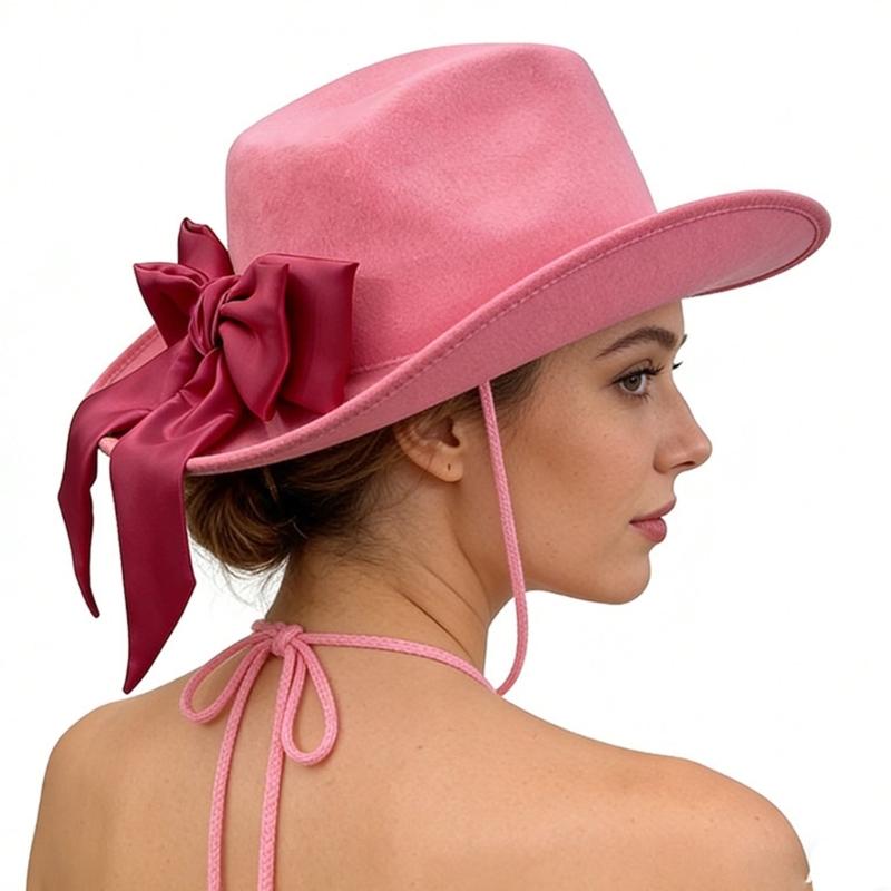 3Pcs Fashionable Cowboy Hats Bundle Includes Bandana And Shades Perfect For Themed Event And Daily Wear