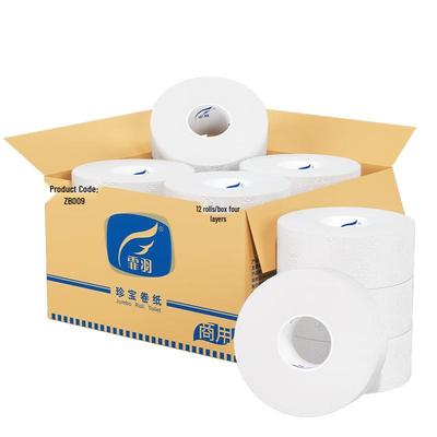 Feiyu 4-lagers Kommersiell Kärna Jumbo Rulle Toalettpapper