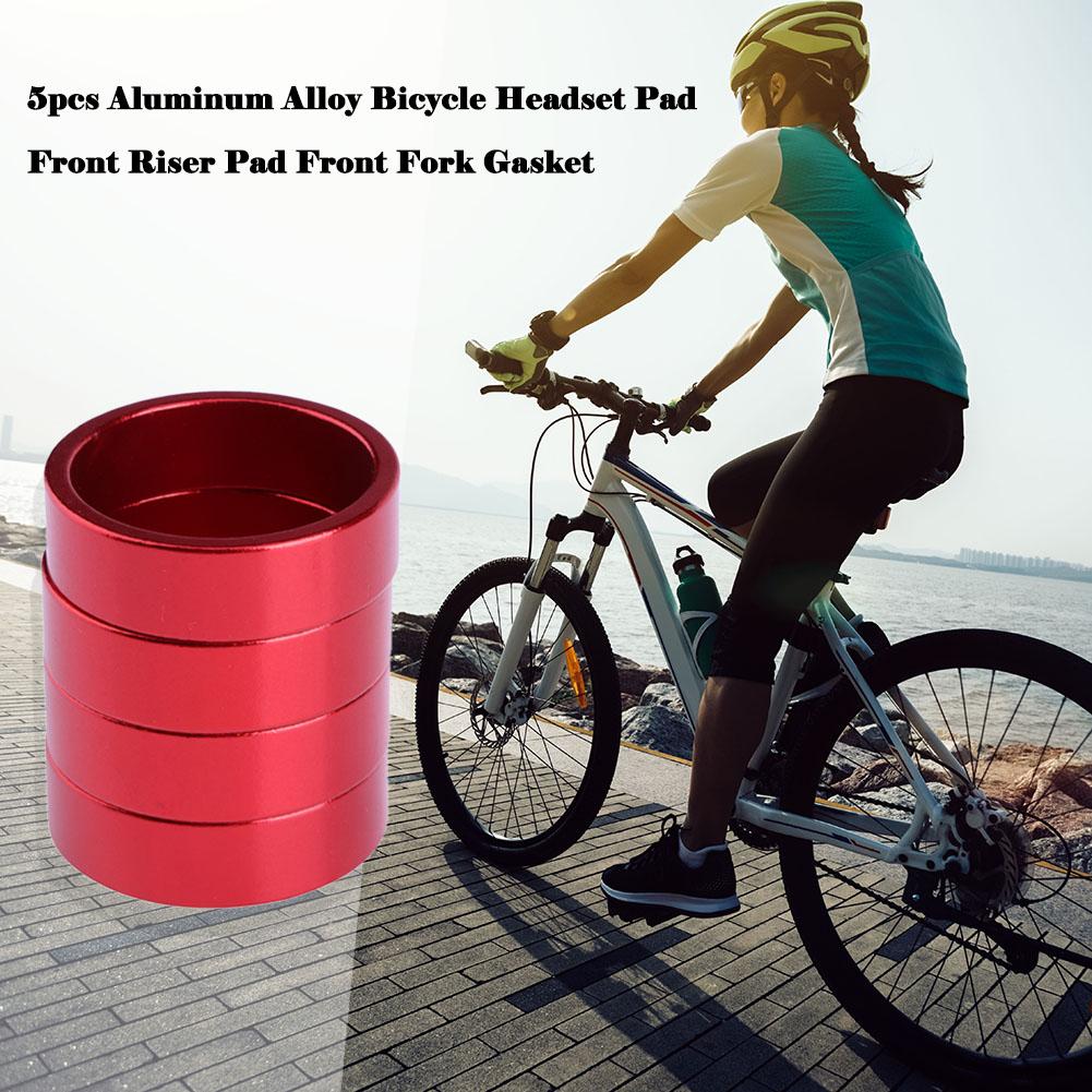 1/2/4set Aluminum Alloy Bike Headset Washer Mountain Bicycle Front Fork Washer Bike Stem Handlebar Spacers Ring Gasket