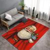 Christmas Living Room Carpet New Year's Child Rug Snowman Santa Claus Floor Mat Kitchen Bedroom Area Rug Non-slip Doormat