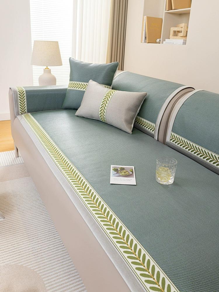 

Summer Rattan Mat Sofa Cushion Cool Mosquito Repellent Ice Silk Mat Seat Cushion Non-Slip Summer Sofa Cover New 70*70cm