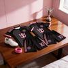 Miami Black Sport Socks T Shirt Shorts Childrens Soccer Uniform With Polyester Fabric And Breathable Design For Kids Sports