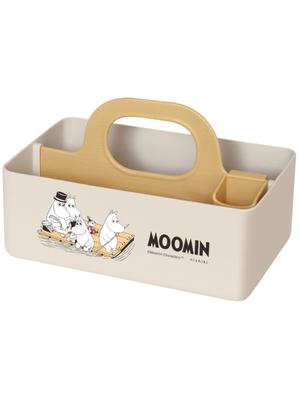 Nishiki Kasei Moomin Mini Motte Case Storage W X D X Desktop Made In Japan Case, Approx. 20.7cm 12.5cm 13.5cm H, Storage,