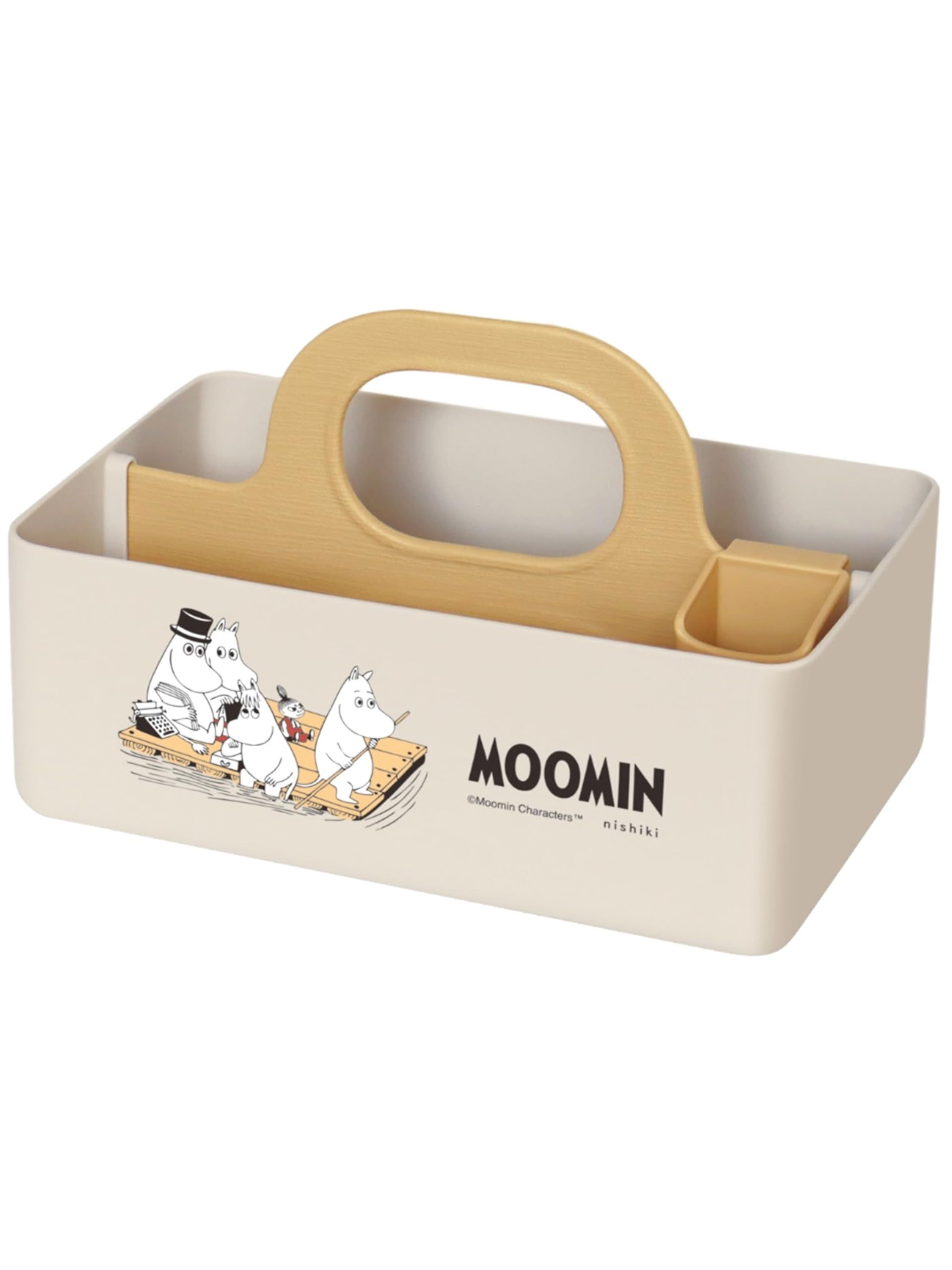 

Nishiki Kasei Moomin Mini Motte Case Storage W x D x Desktop Made in Japan Case, Approx. 20.7cm 12.5cm 13.5cm H, Storage,