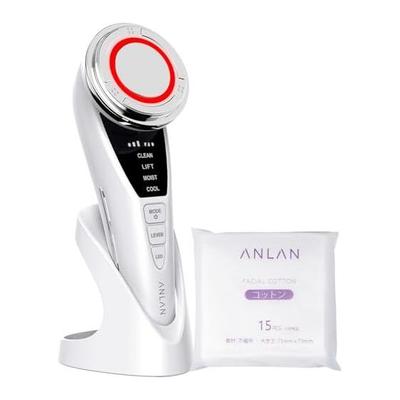 [Evaluated by Beauticians & Featured In Popular Magazines] ANLAN Hot and Cold Facial Massager PRO 9 Functions In 1 EMS Hot and Cold Care 3 Color