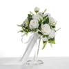 Durability Bridal Bouquet Light Weight Bouquet Handheld Silk Flower Bouquet for Outdoor Wedding Event