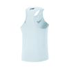 Li Ning Dragon Sparrow Breathable Quick-Dry Sports Slim Fit Outdoor Sleeveless Knitted Running Competition Vest Men tops Light-Sky-Blue AAYV123-5
