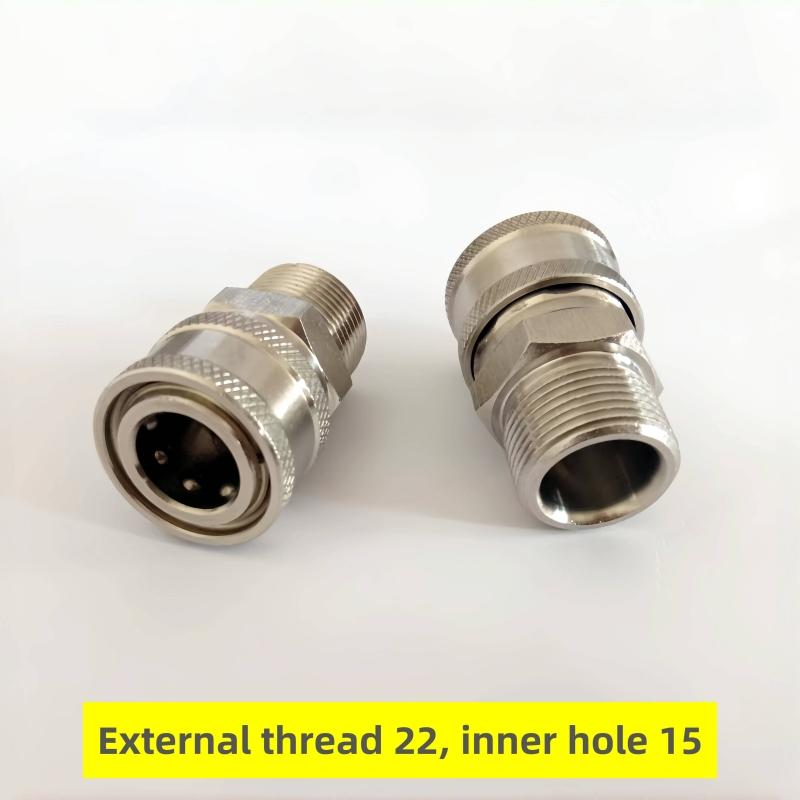 Anti - Entanglement Ball Valve, 1/4 Quick-connect Female Head & 3/8 Quick-connect Male Head, High-pressure Cleaner Accessories.
