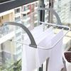 Space Saving Non-Slip Laundry Drying Hanger Foldable Shoe Storage Clothes Hanger Balcony Storage Rack Window Guardrail