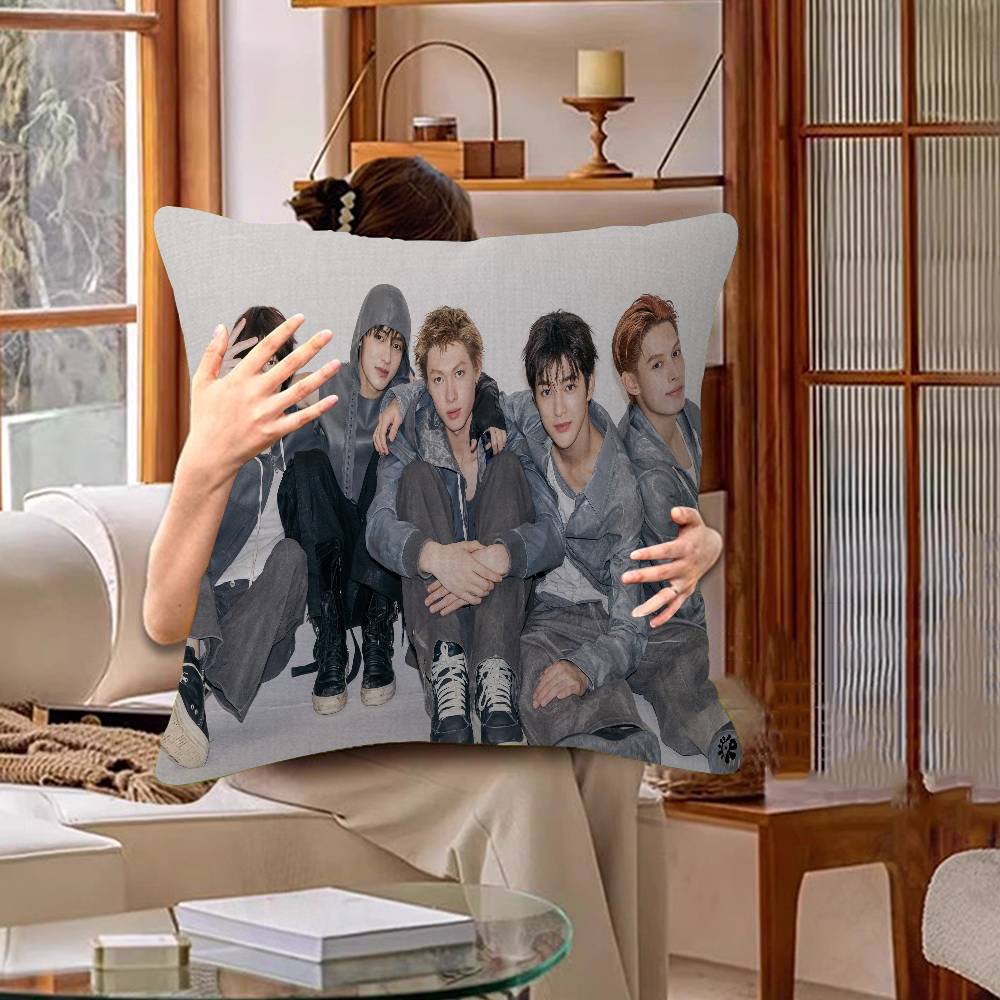 Kpop CORTIS Pillow Cover For Bedroom Room And Living Room Sofa Decorative Cushion Cover
