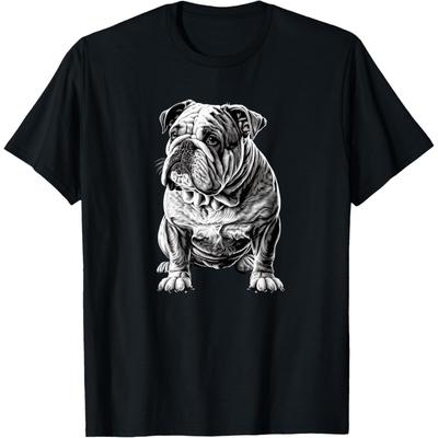 Lustiges Bulldoggen-Hunde-T-Shirt für Männer Frauen Mädchen Kinder