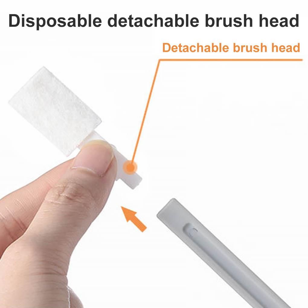 Disposable Removable Brush Head Set Toilet Slot Kitchen Hearth Stain Remover with 10pcs Replacement Head