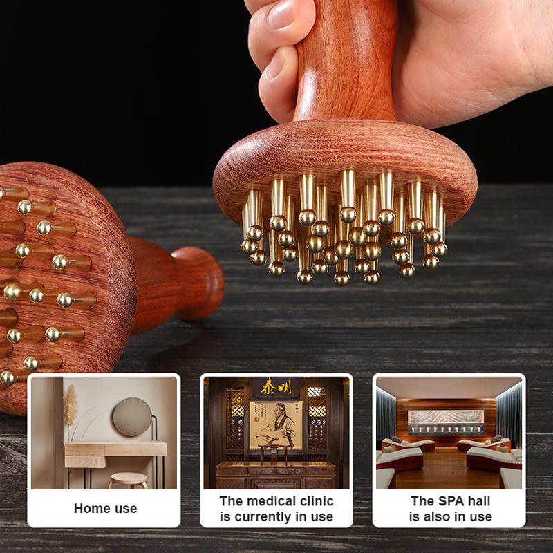 Brass Gua Sha Body Massager Metal Skin Scraping Meridian Lymphatic Muscle Relief Massage Copper Guasha Board