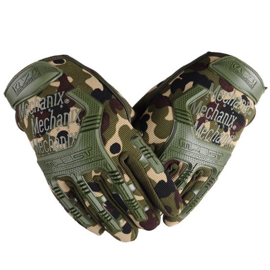 

Men Anti Slip Military Tactical Finger Gloves Bike Sports Full Shooting Hunting L камуфляжный