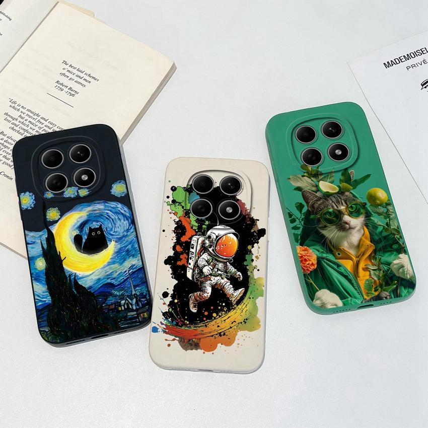 For Redmi Note 15 Pro 4G 5G 15 Pro+ 15 Pro Plus Phone Case Retro Butterfly Cover For Xiaomi Redmi Note15 Soft Smooth Liquid Silicone Lightweight Shell