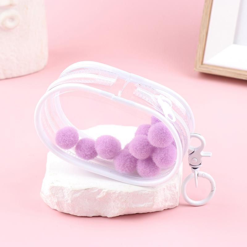 Organizator de bijuterii, cutie de depozitare transparentă, husă, cutie misterioasă, breloc, geantă, cutie de depozitare, portofel îngroșat, organizare de geanți de păpuși drăguț.