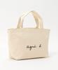 Logo Tote Bag WEB Limited F Ivory [agnes B.] GO03-02 Women's