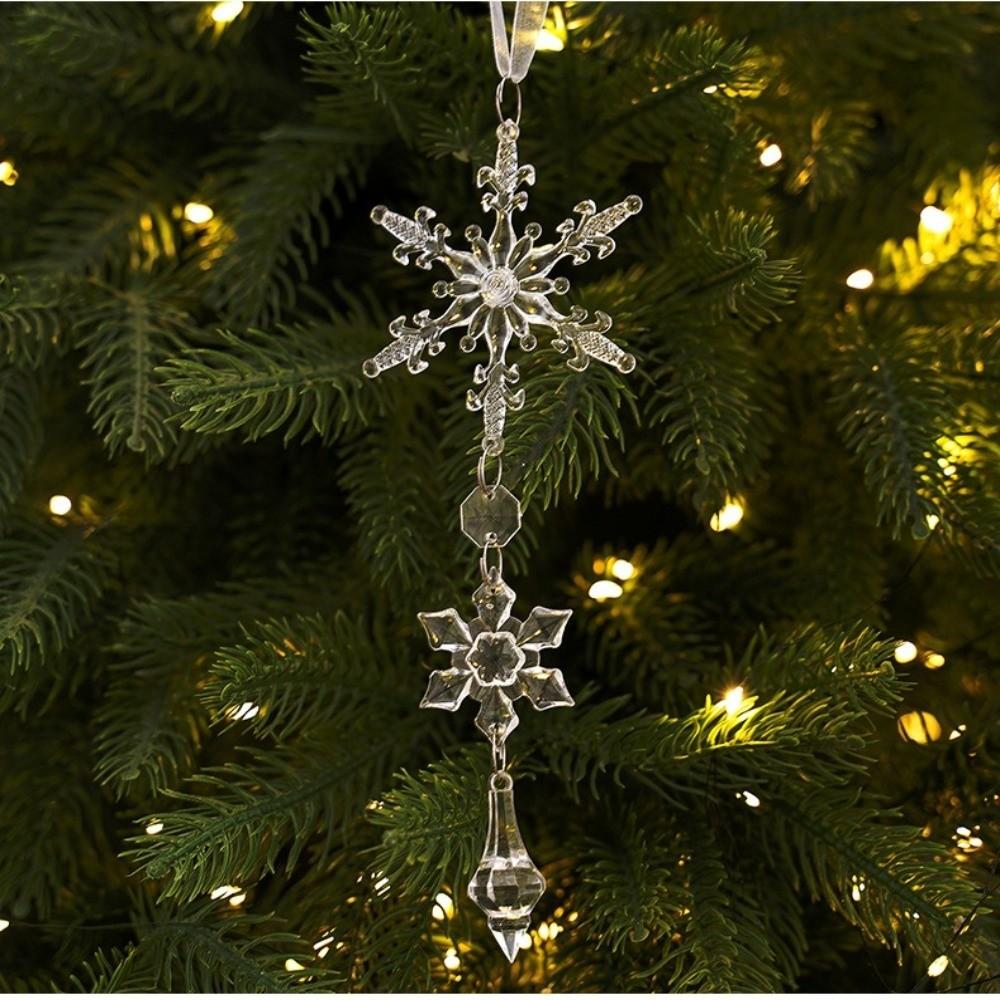 18/28 Pcs Teardrop Shape Christmas Tree Decor Sparkling Icicle Decorations Pendant Christmas Trees