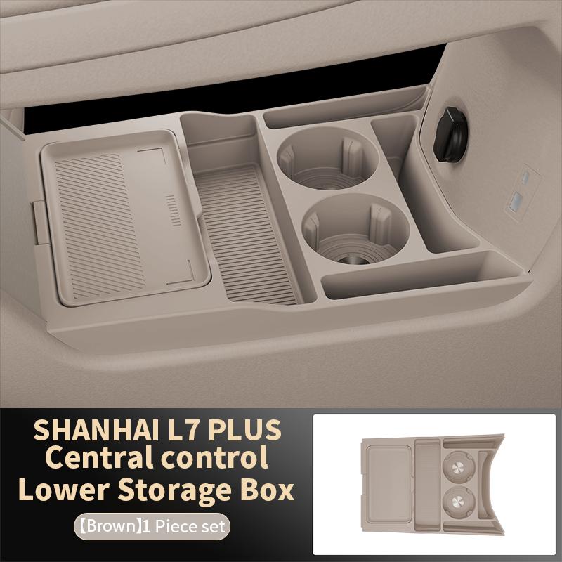For 2025 2026 JETOUR L7 Plus VT2 Storage Box Center Armrest Hidden Box Cup Holder Organizer Interior Accessories
