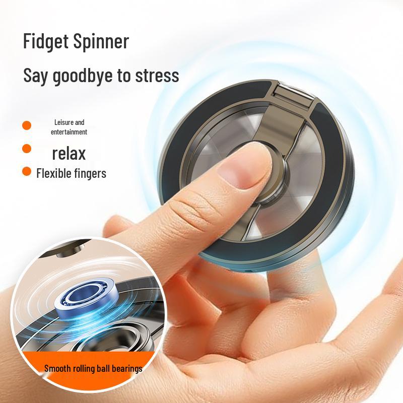 Rotating Magnetic Phone Holder Stand - Double-Sided, Foldable, Desktop Support for Relaxed Use