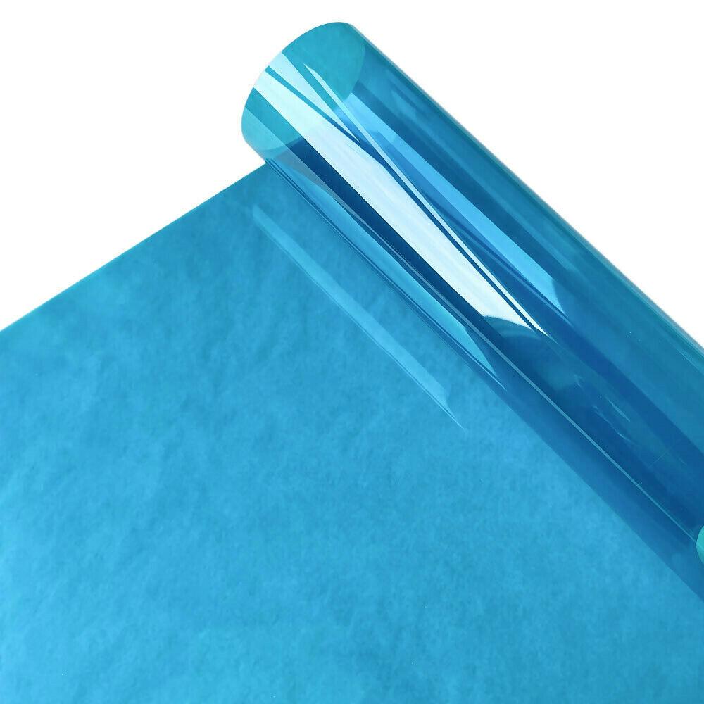 Transparent Fönsterfilm Flerfärgad Solton Självhäftande Dekor av Färgat Glas Vinylrulle DIY A4 20/40*120CM