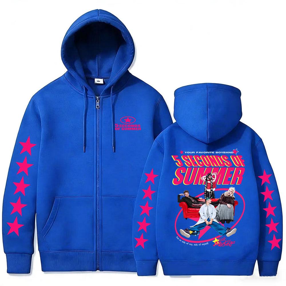 Summer Everyone's A Star World Tour New Zipper Hoodie Men Women Hip Hop Punk Rock Zip Up Jacket