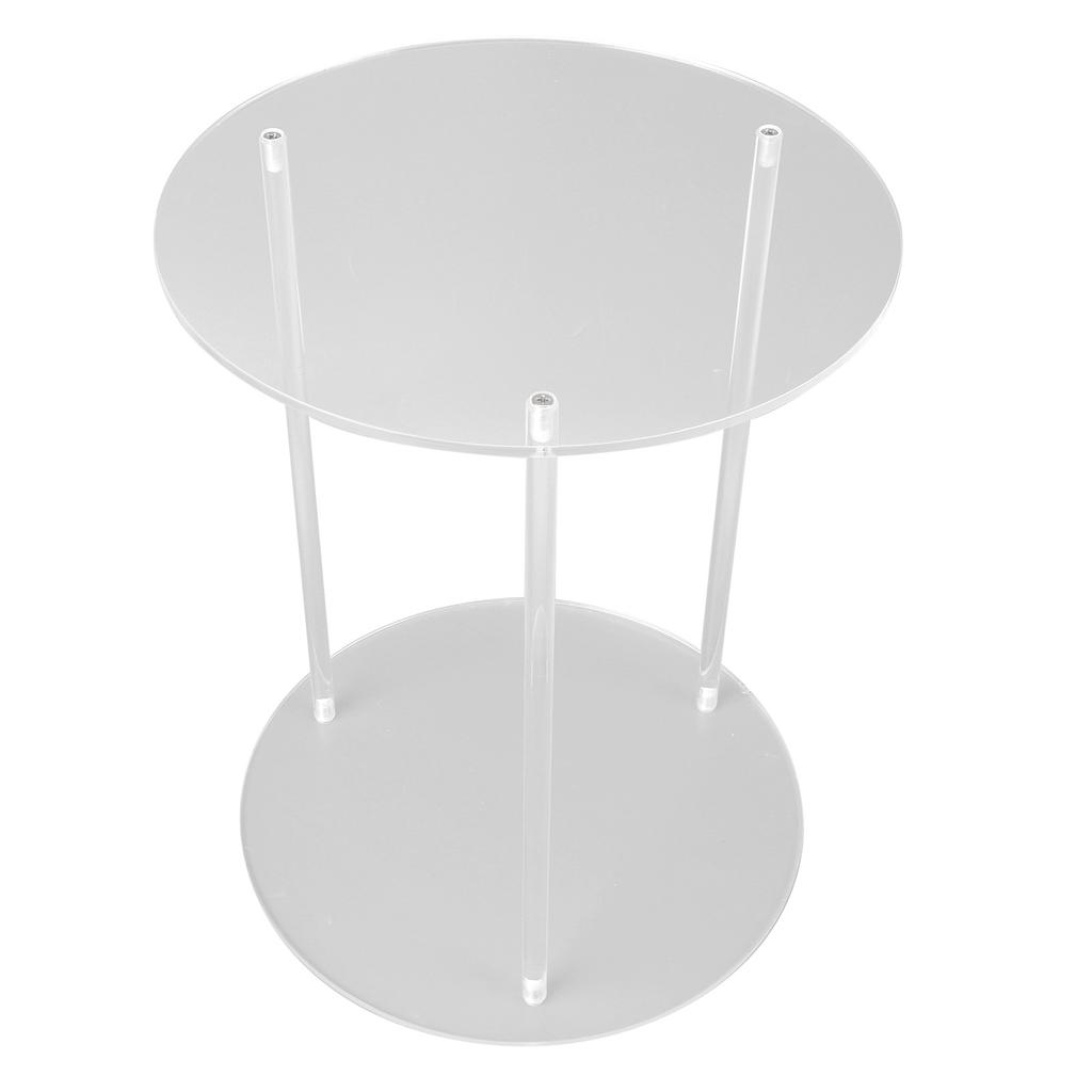 Clear Acrylic Plant Stand Round Top Corner Holder Planter Flower Pot Display Rack for Home Living Room Balcony Office