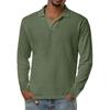 Men's Casual Retro Small V-neck Long-sleeved Top