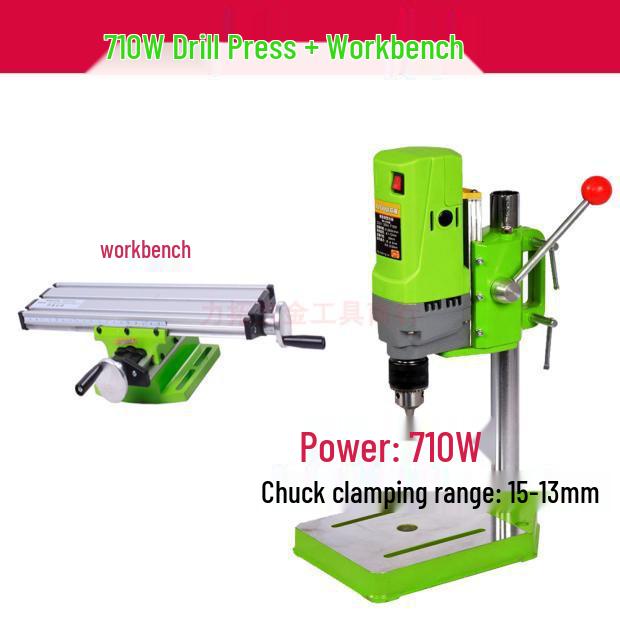 Mini Precision High-Speed Bench Drill: Multifunctional Compact Tabletop Press for Bead Making and Milling
