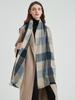 New Knitted Winter Vintage Plaid Scarf Women Men Imitation Cashmere Long Scarves Pashmina Female Neckerchief Bufanda Wrap Shawl