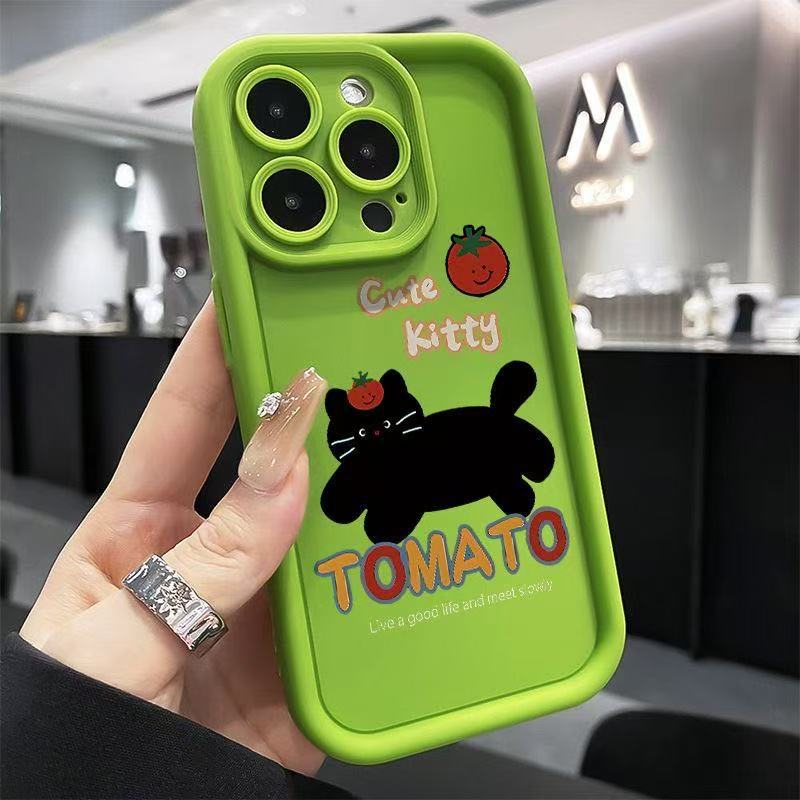 English kitten is suitable for iphone16pro mobile phone case Apple 15 foreign trade 14 cartoon 13promax new 12x