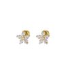 926 Sterling Silver Korean Temperament Zircon Flower Mini Stud Earrings for Women Exquisite Simple Jewelry Accessories