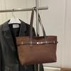 Hochwertige Wildleder-Damenhandtasche große Kapazität große Tasche neue trendige Mode vielseitig Einzel Schulter tragbar Pendler Tote Bag