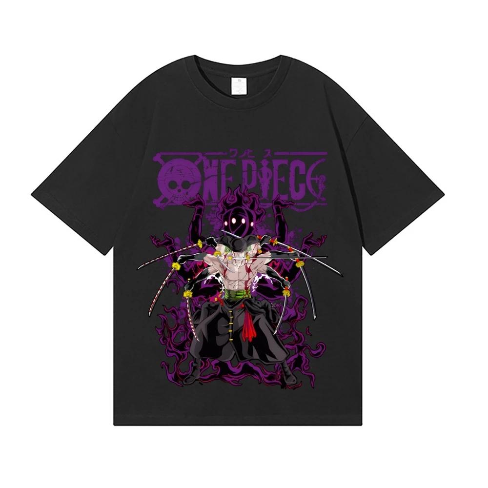 ONE PIECE Roronoa Zoro Anime Style Classic Tee High-quality Streetwear Men's Clothing and Women Clothing 2026 Summer New T Shirt