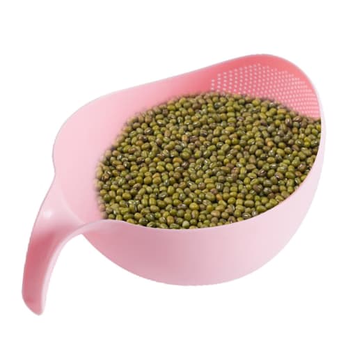 Rice Washer/Strainer, Rice Washer with Sloping Base and Side Filter | Multifunctional Vegetable Basket, Dishwasher-Safe Kitchen Strainer for Tomatoes,