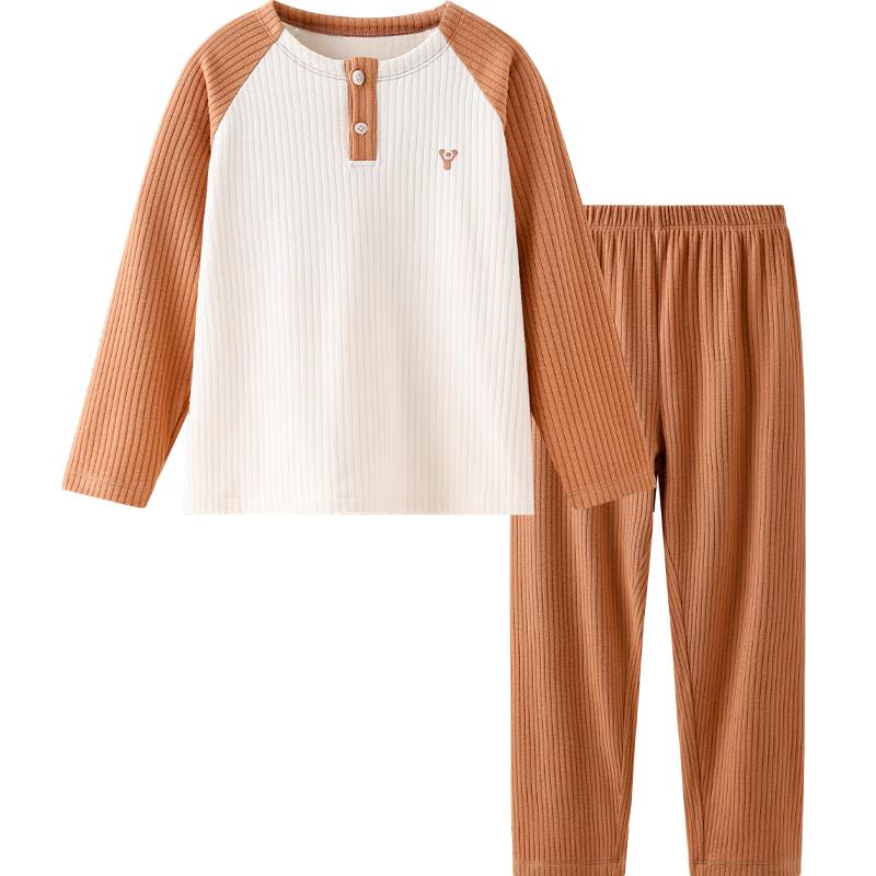 YEEHOO 7A Antibacterial Warm Kids Home Wear Set 130
