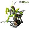 FUNXINEE 999Pcs Mantis Robot Building Blocks Set With Light Creative 3D Puzzle Model Desk Decoration Best Gift For Kids Adults