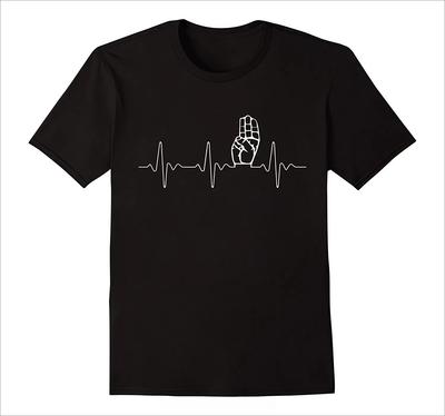 2025 New Scout Movement Heartbeat TShirt Men Brand Clothes Summer Short Sleeve ONeck Cotton T Shirt Tees Streetwear