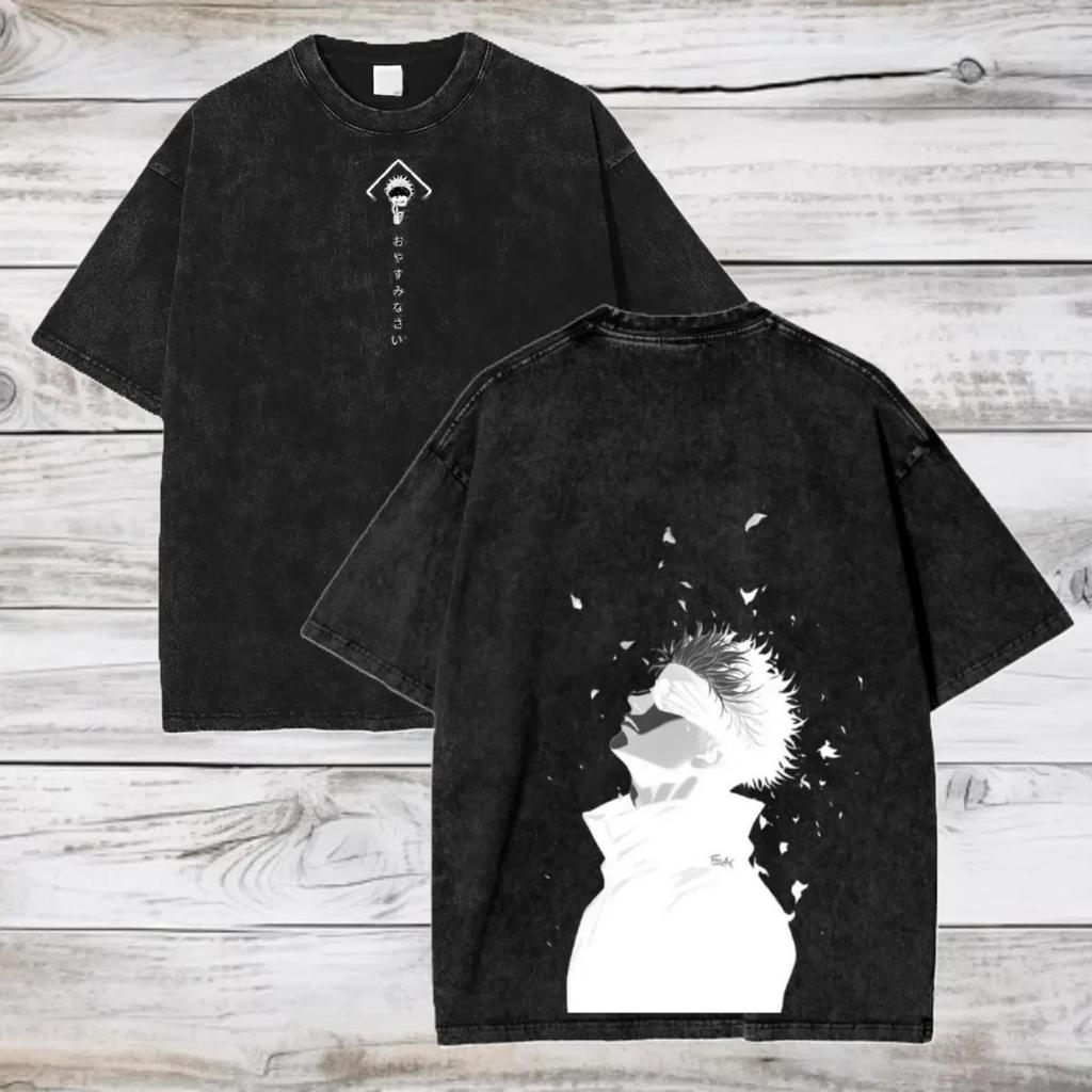 Summer Satoru Gojo Jujutsu Kaisen Unisex Washed Cotton T-Shirt