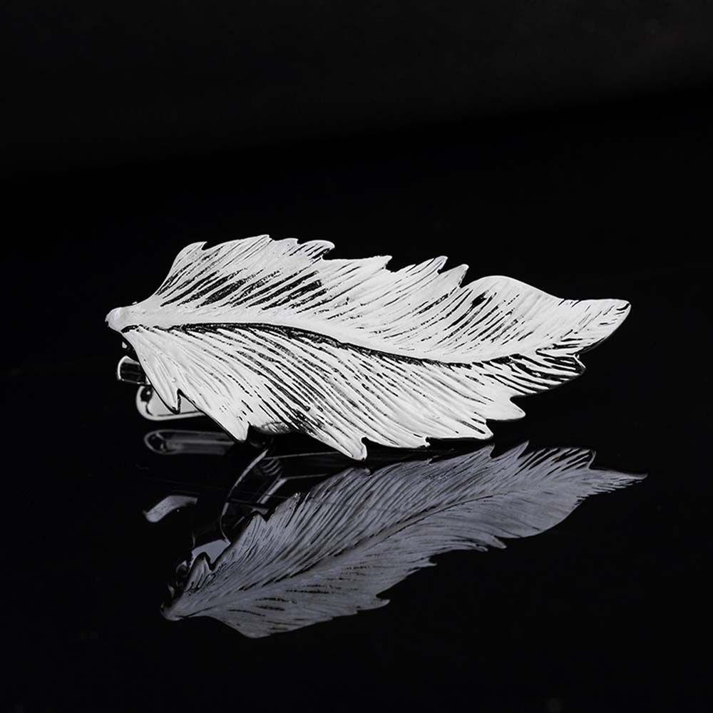 Wedding 1 Piece Silver Metal Gifts for Men Tie Clip Glasses Shape Necktie Clips Pin Jewelry