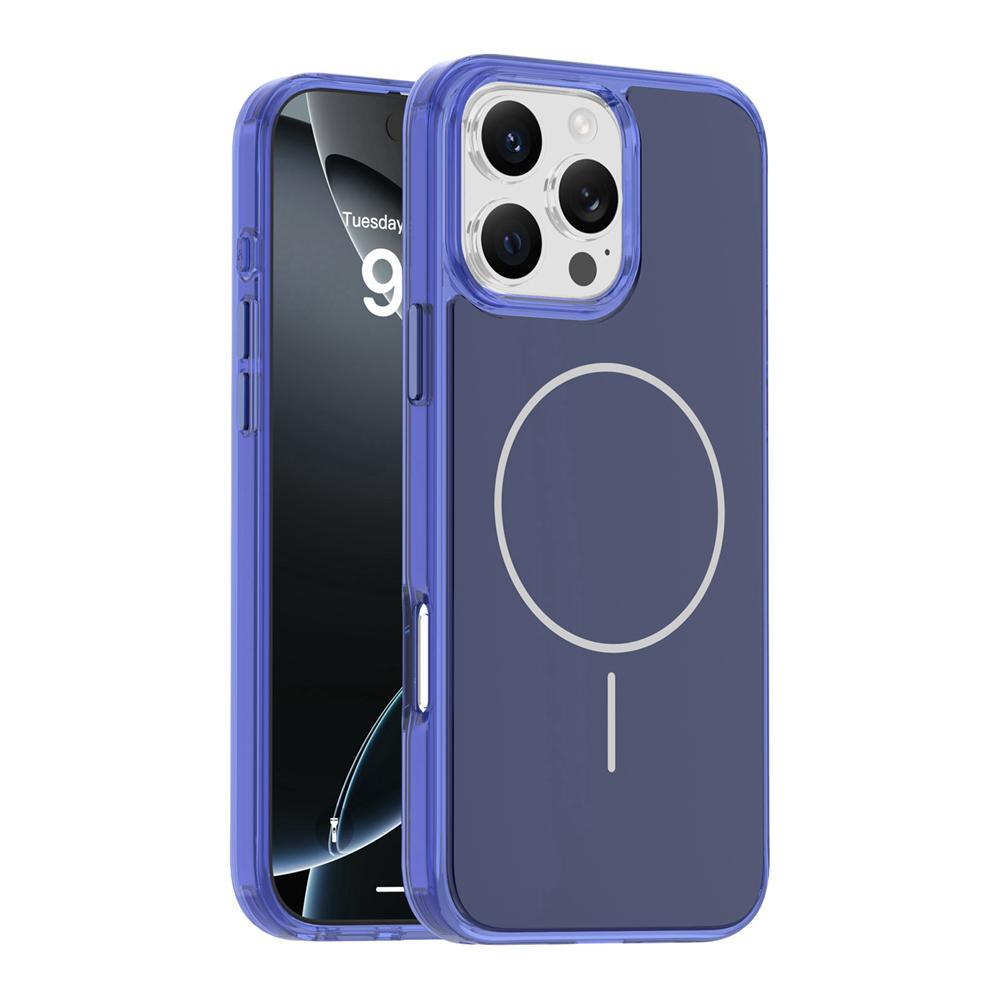 KEYSION Luxury Magnetic Case for MagSafe for iPhone 14 15 16 Pro Max Soft TPU+PC Wireless Charging Shockproof Phone Back Cover